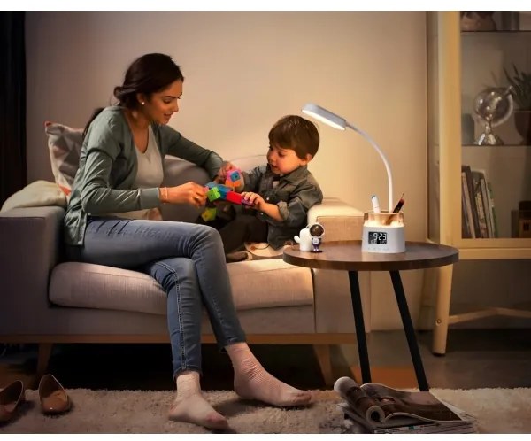 Lampă LED RGBW de masă cu suport de creioane Immax 08980L FALCON LED/10W/5V