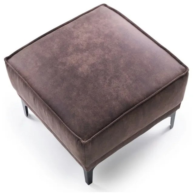 Taburet maro cu tapițerie din imitație de piele Copenhagen – Scandic