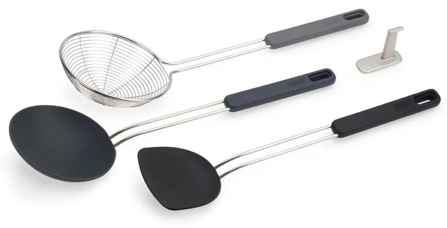 Set de ustensile de bucătărie 3 buc. din oțel inoxidabil Fusion Wok Set – Joseph Joseph
