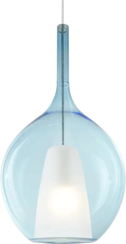 Lustra, Pendul din sticla KALIQUE-2 SP1 D28 AZZURRO