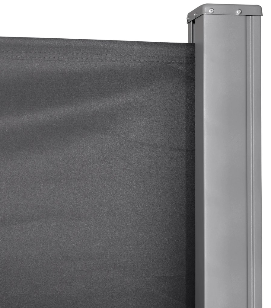Outsunny Paravan Lateral Retractabil cu Mâner și Anti UV, 300x180 cm, Gri | Aosom Romania