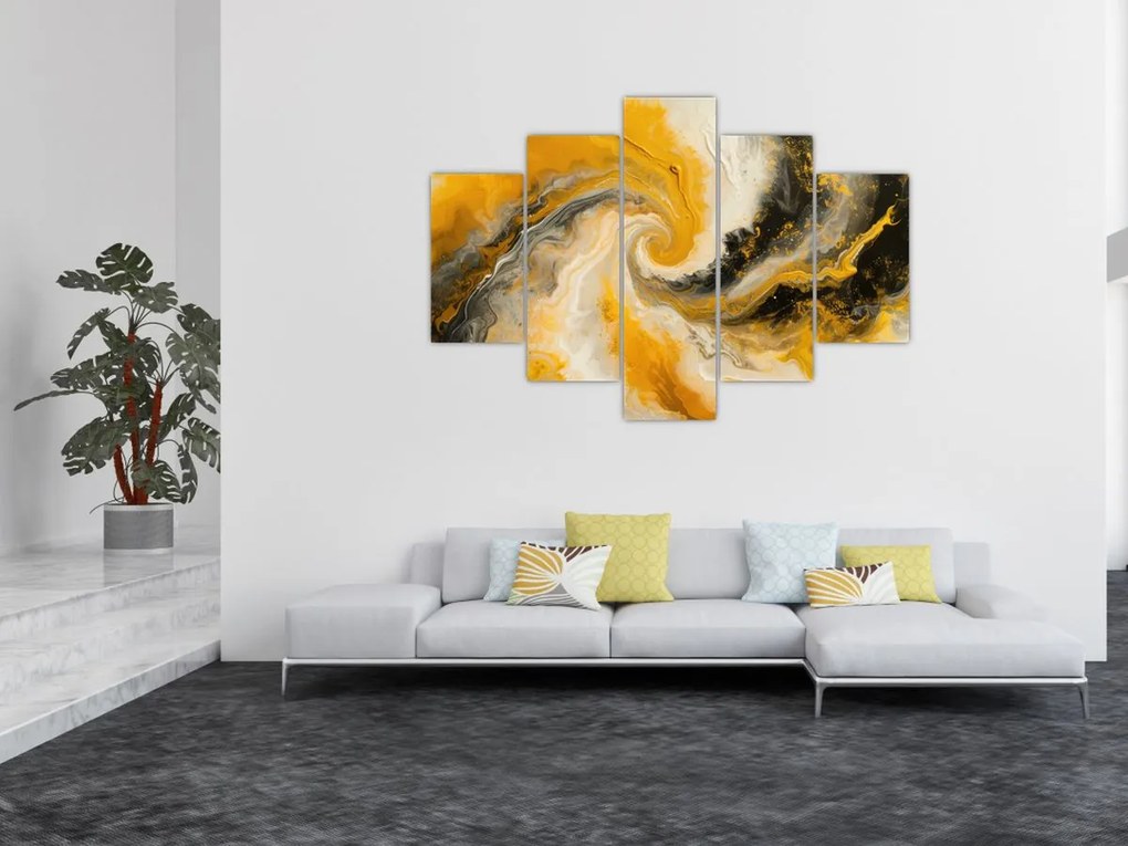 Tablou - Abstractizare în spirală (150x105 cm)