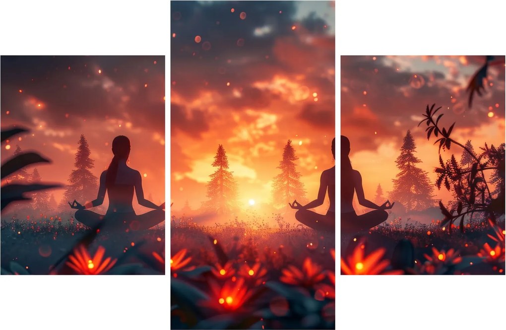 Tablou - Yoga în natură (90x60 cm)