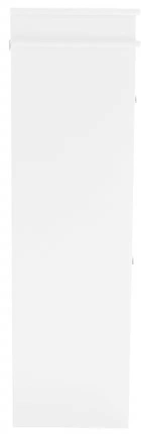 Pantofar, 4 compartimente, alb, mdf alb