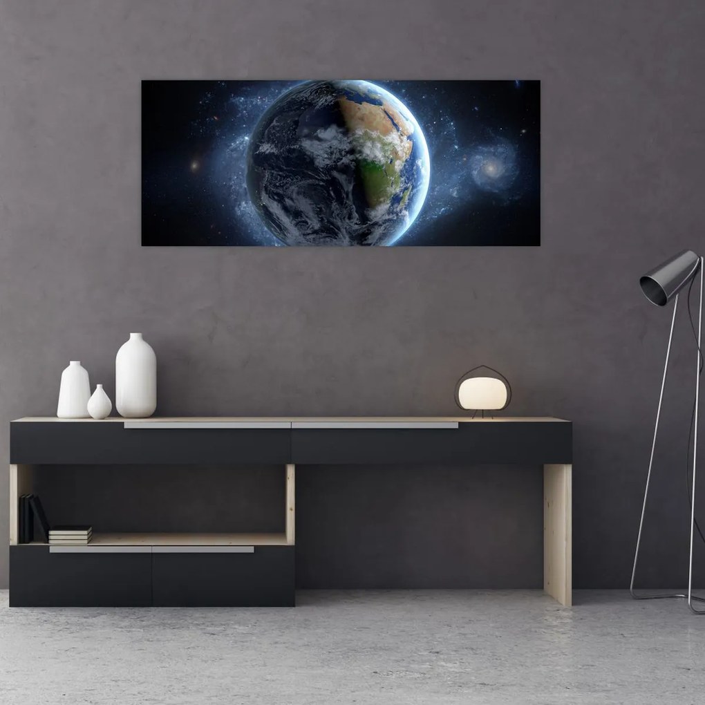 Tablou - Vedere din spațiu (120x50 cm)