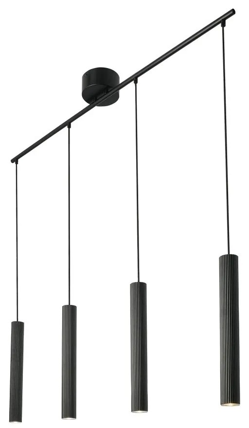 Lustra suspendata design scandinav Vico 4L negru