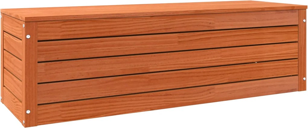 vidaXL Cutie de depozitare cu ușă Maroniu cerat 109 x 36,5 x 33 cm