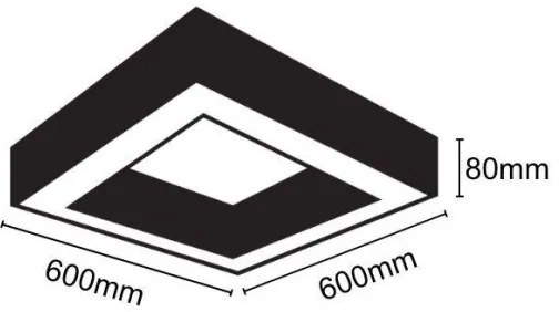 Plafonieră LED LED/40W/230V 4000K 60x60 cm