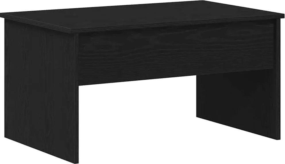 vidaXL Masă de cafea Stejar Negru 80 x 50,5 x 41,5 cm Lemn compozit