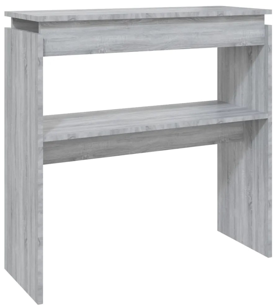 815217 vidaXL Măsuță consolă, gri sonoma, 80x30x80 cm, lemn prelucrat