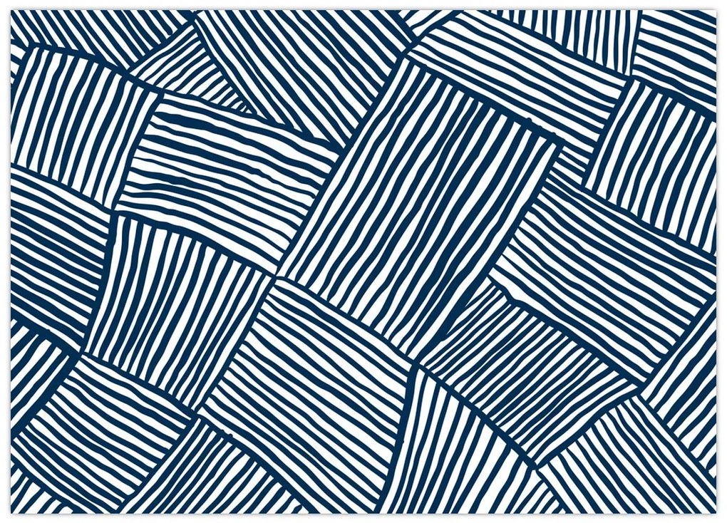 Tablou pe sticlă - linie 3D (70x50 cm)