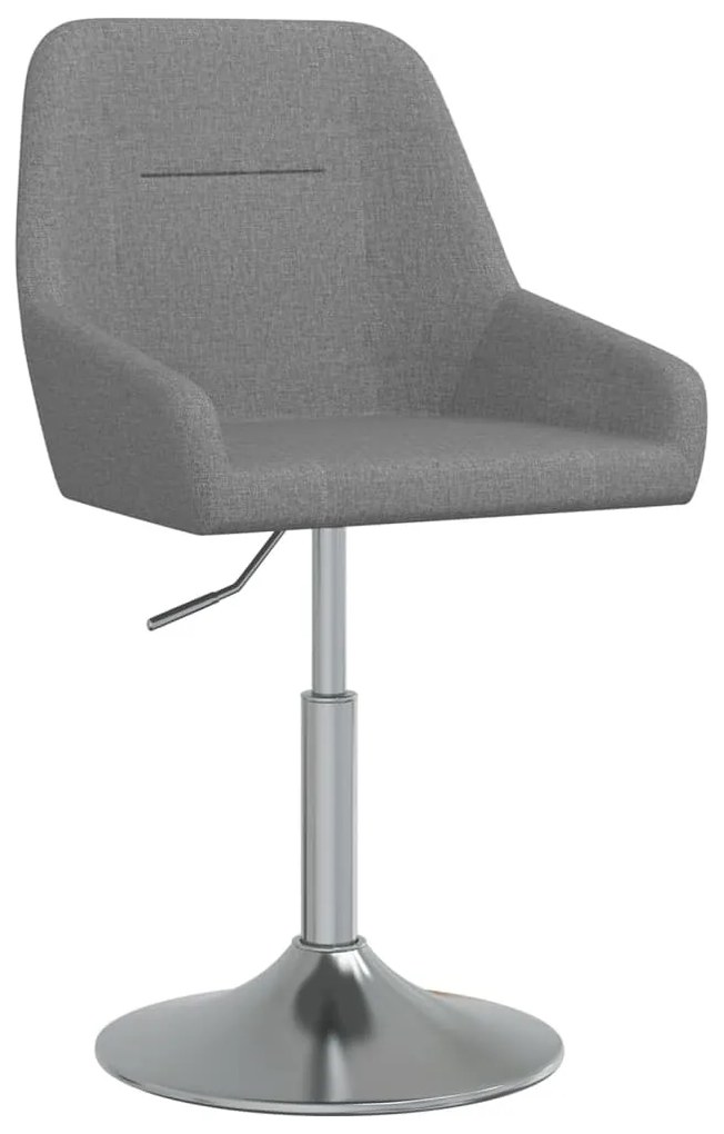 339438 vidaXL Scaun de bar, gri închis, material textil