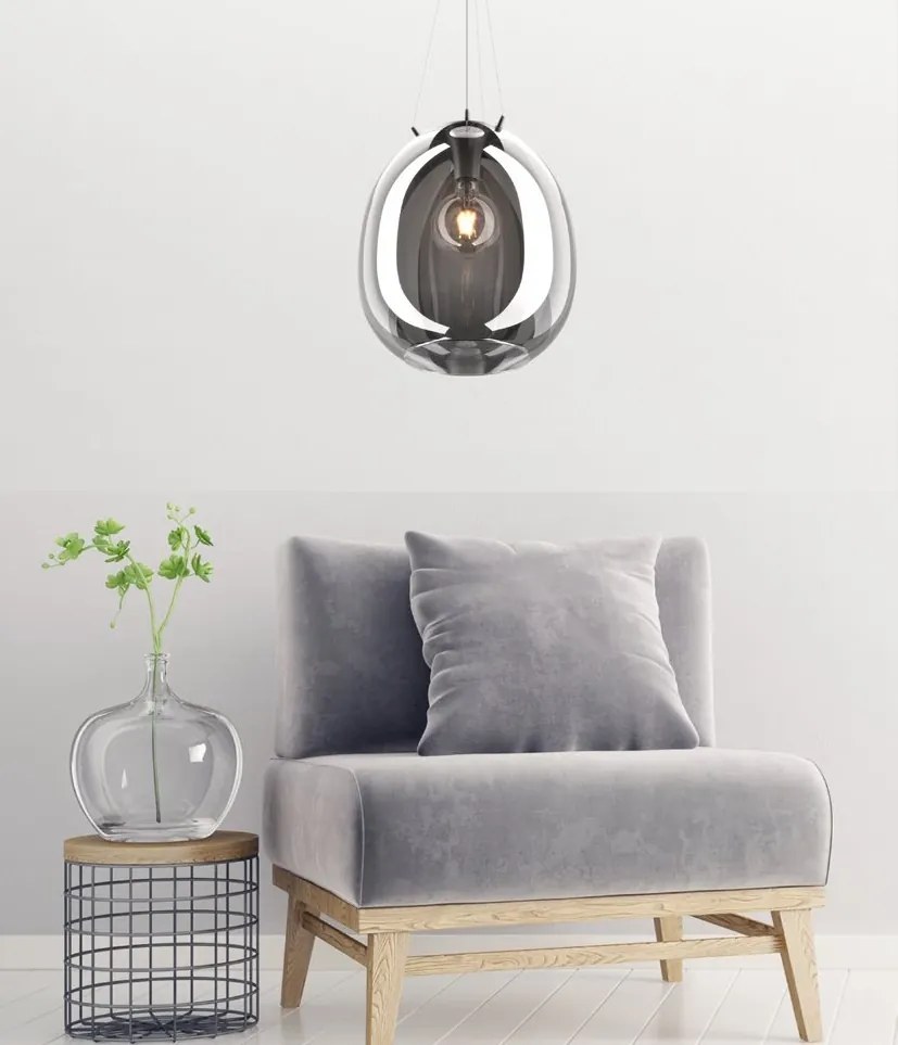 Lustra, Pendul ultra modern, diametru 25cm MOON