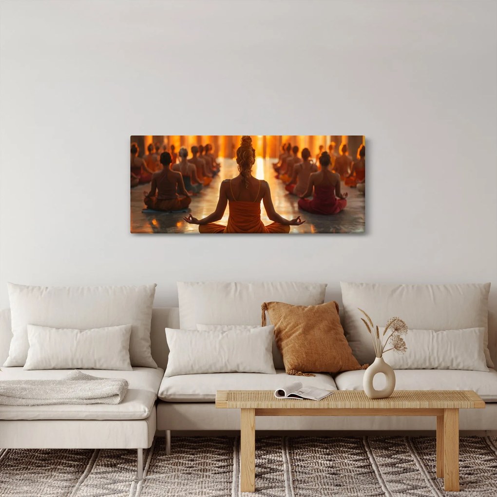 Tablou - Lecții de yoga (120x50 cm)