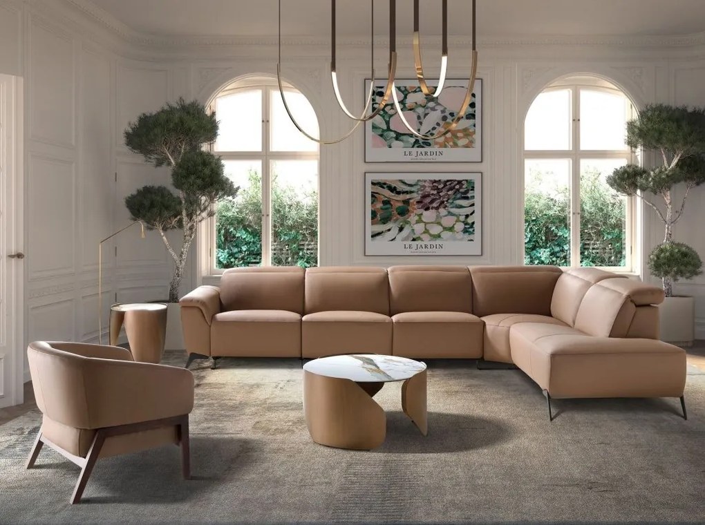 Masuta de cafea design LUX Porcelain Marble 80cm