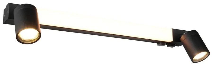 Aplică de perete negru-mat LED Enrico – Trio