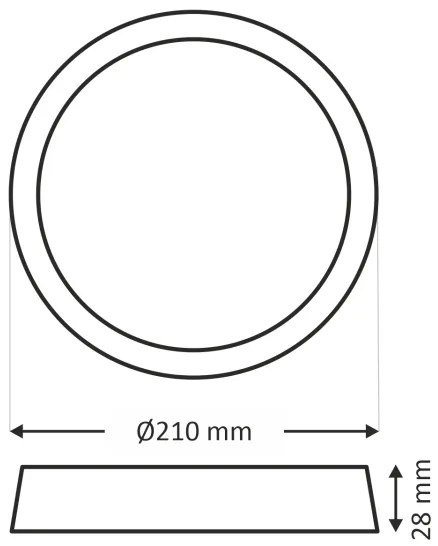 LED Plafonieră LED/18W/230V 4200K