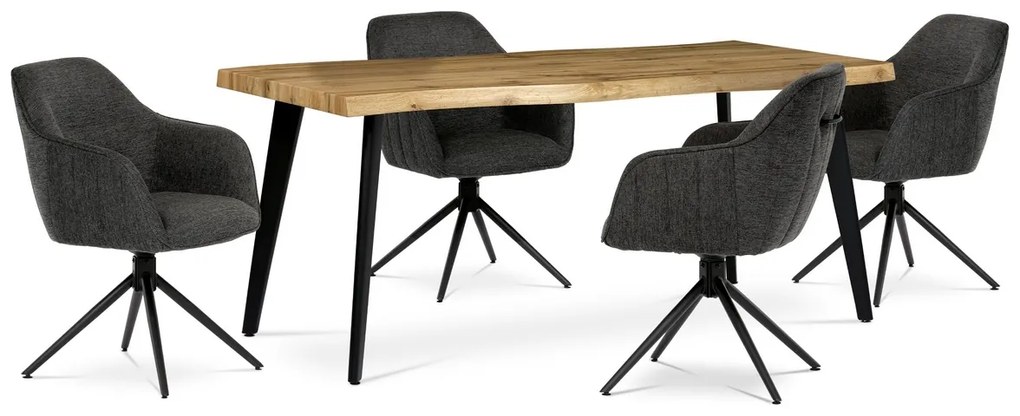 Set de scaune de sufragerie cu mecanism deîntoarcere HC-536 GREY2, 2 buc.