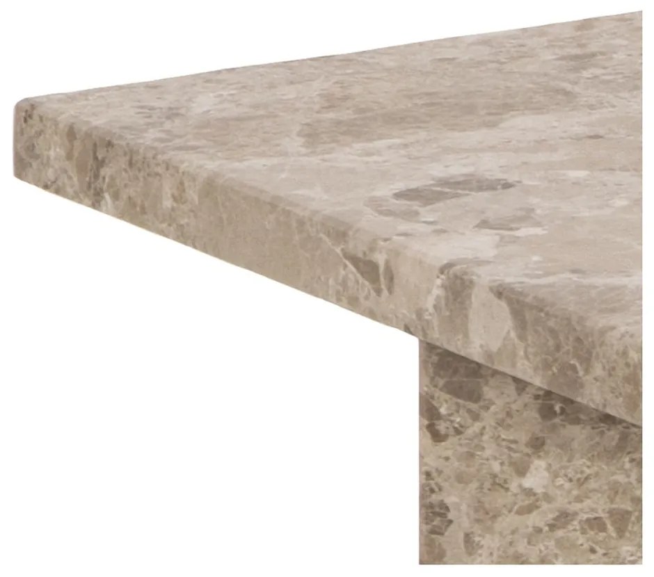 Măsuță de cafea bej din marmură 90x90 cm Vega – Actona
