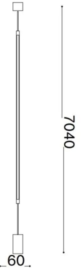 Lampadar LED Ideal Lux FILO LED/15W/230V negru