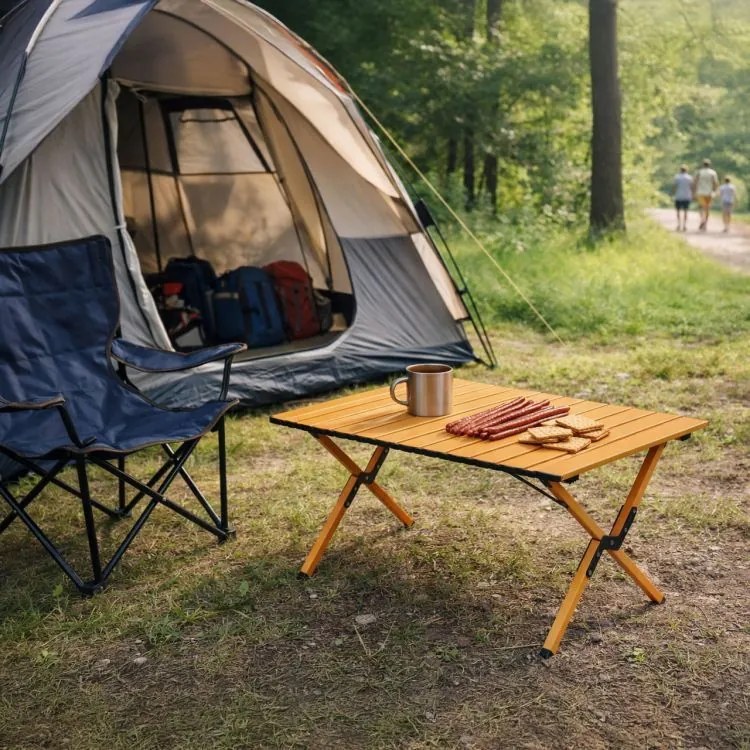 Pliabil drumeții, masa de camping Lățime: 60 cm | Lungime: 120 cm