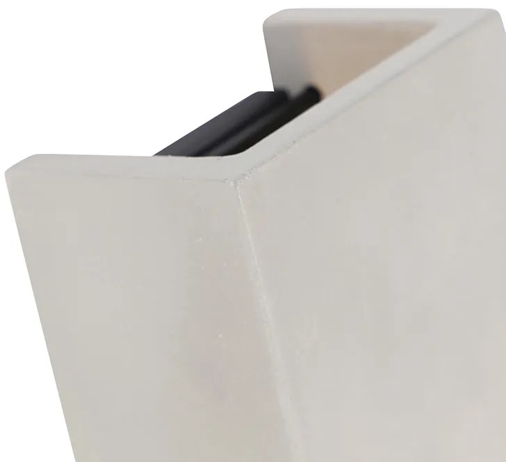 Lampă de perete inteligentă gri beton cu efect de lumină incl. Zigbee G9 - Meaux