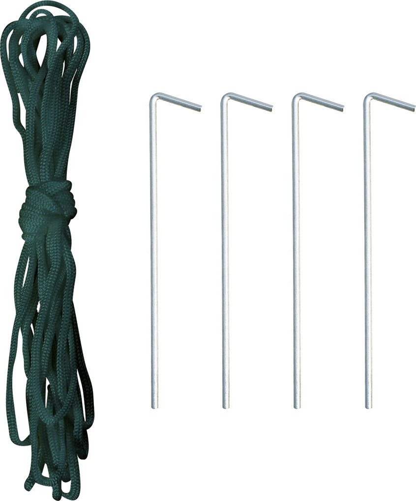 Outsunny Seră cu folie, seră walk-in, tunel din folie, seră, plastic, oțel, verde | Aosom Romania