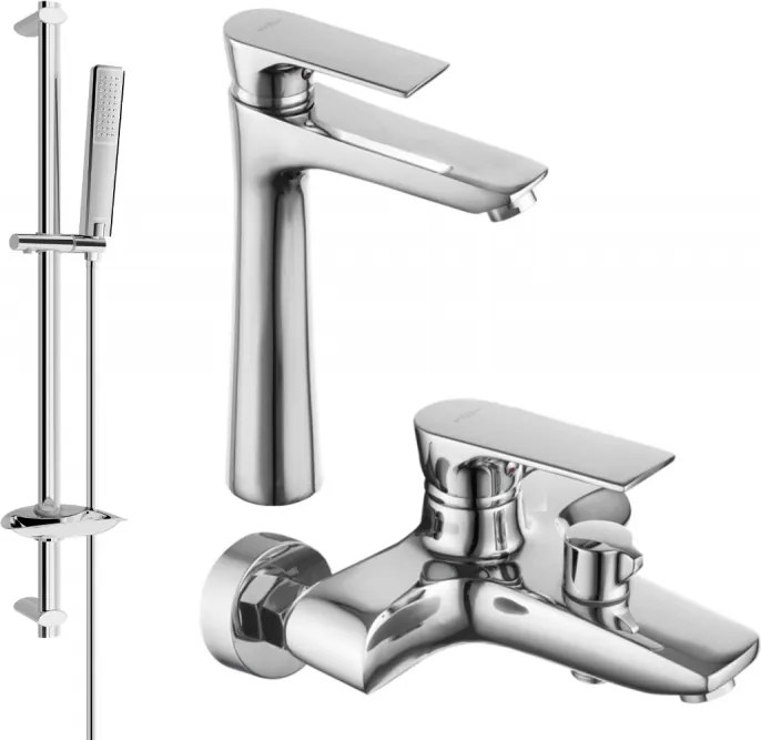 Mexen Axel DB72 set de cadă, crom - 73813DB72-00