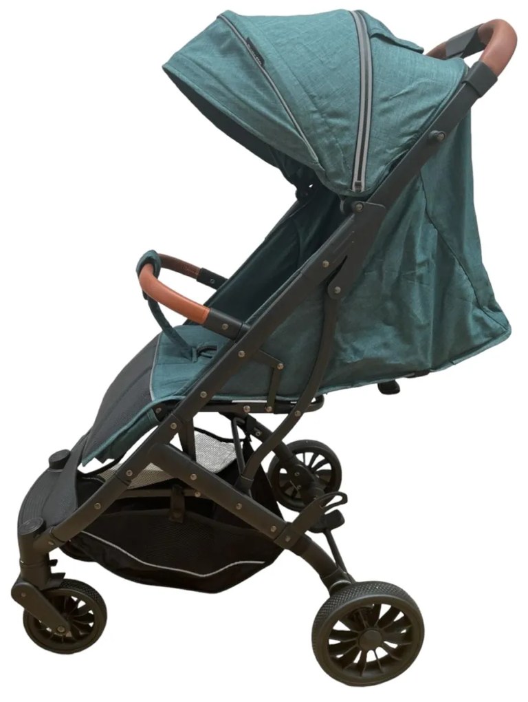 Carucior sport compact cu spatar reglabil, functie de pliere tip troller si husa de picioare. 6-36 luni, Verde - CPC-61-verde