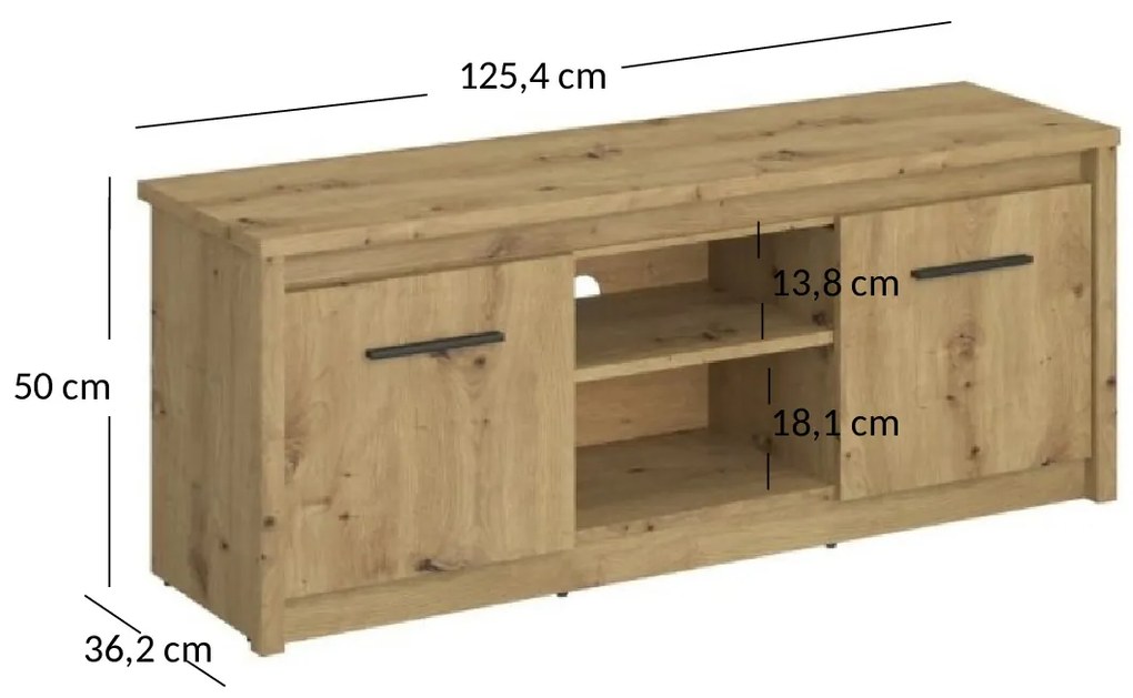 Masă TV/Dulap Andra (Stejar artisan). 1052729