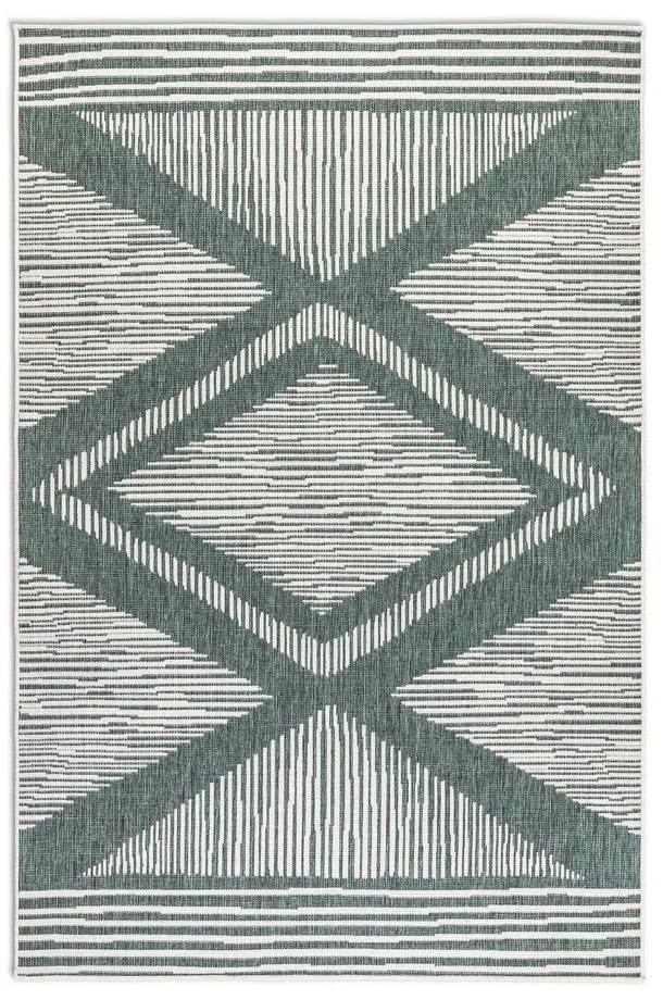 Covor de exterior verde/crem 80x150 cm Gemini – Elle Decoration