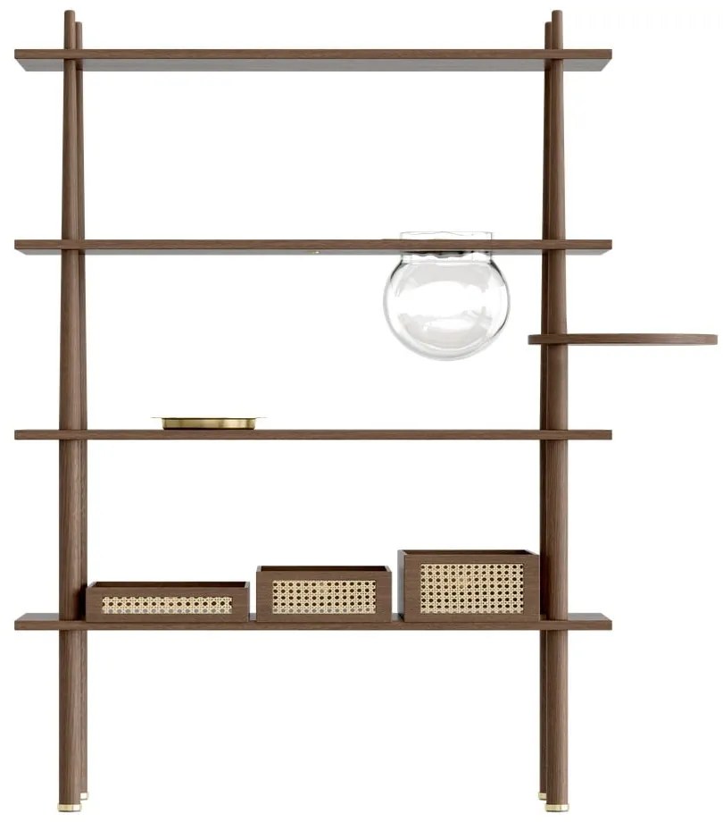 Sistem modular de rafturi maro cu aspect de lemn de stejar 110x148 cm Stories – UMAGE