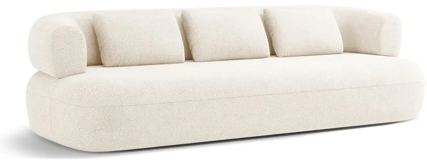 Canapea bej cu tapițerie din țesătură bouclé 226 cm Jenny – Micadoni Home