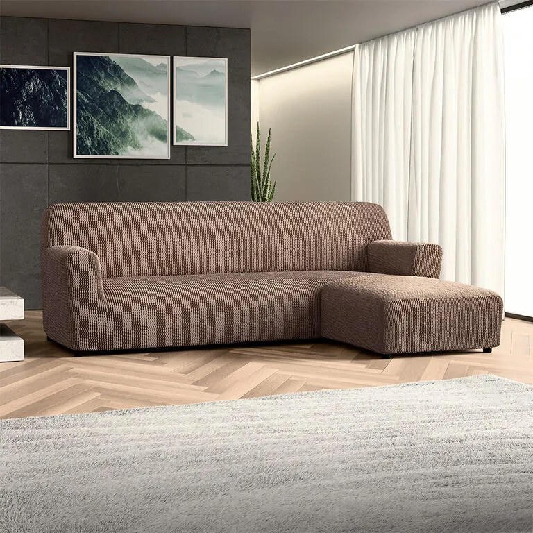 Huse bielastice COSTINA alunei canapea cu otoman dreapta (l. 170 - 300 cm)