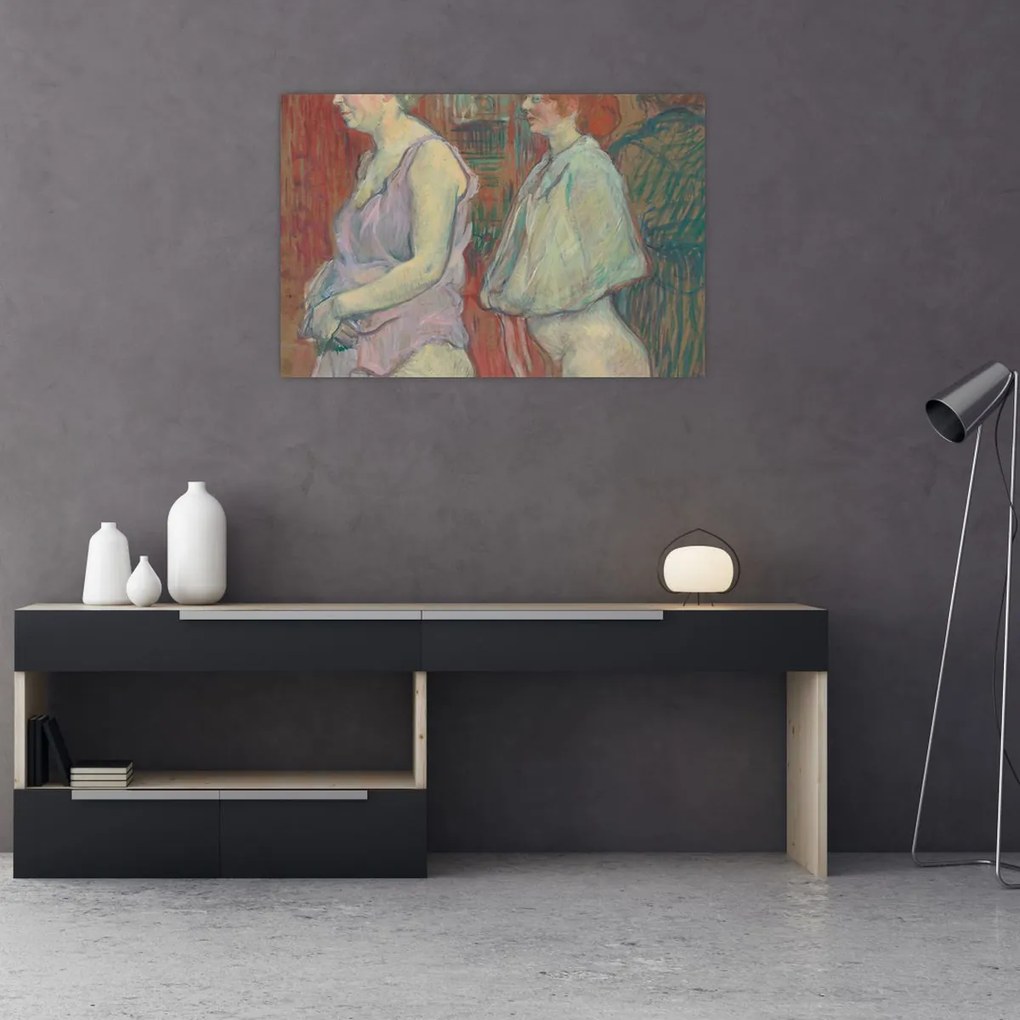 Tablou - Henri de Toulouse-Lautrec, Rue des Moulins, reproducere (90x60 cm)