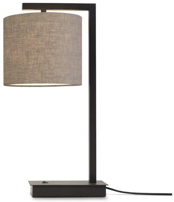Veioza, Lampa de masa moderna Boston negru/ in inchis