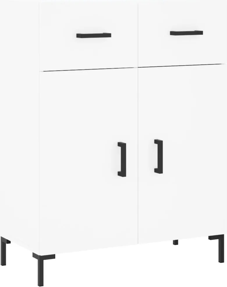 vidaXL Dulap, alb, 69,5x34x90 cm, lemn compozit