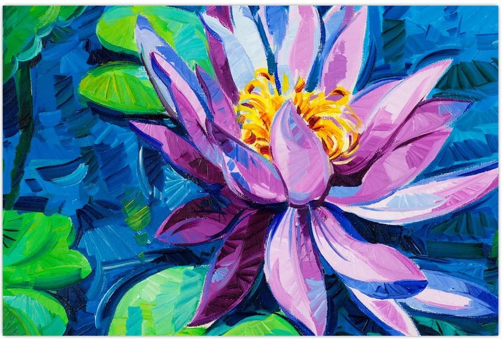 Tablou - Nufăr pe apă (90x60 cm)