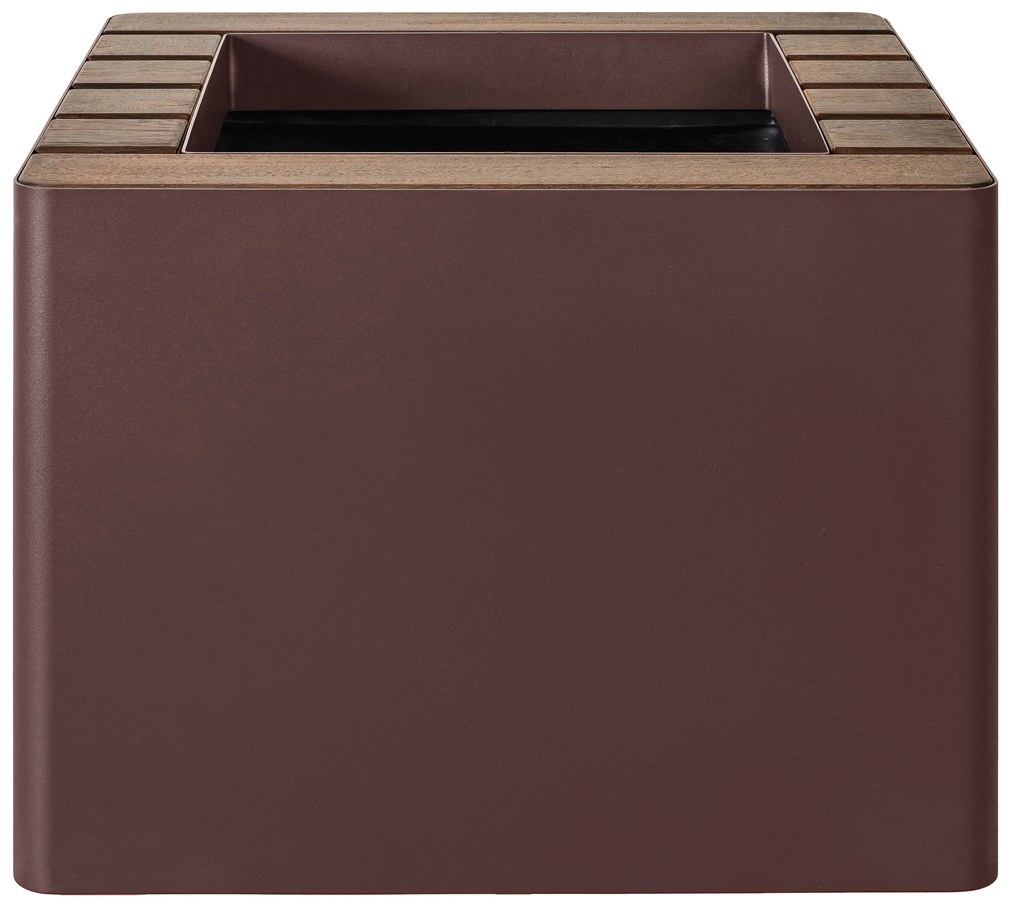 Giveci de flori cu auto-irrigare WOODGREEN, diferite variante - Hobby Flower Culoare: granat/lemn culoarea granatului
