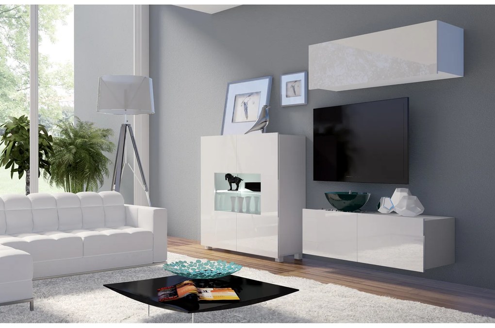 Mobilier living Calabria C9 (Alb) (fără iluminat). 1051622