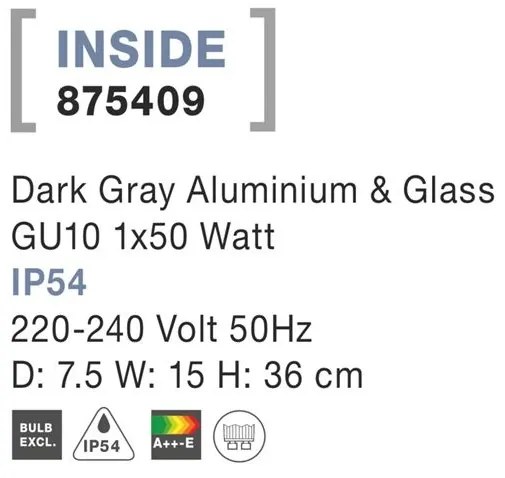 Tarus cu proiector iluminat exterior IP54 INSIDE NVL-875409