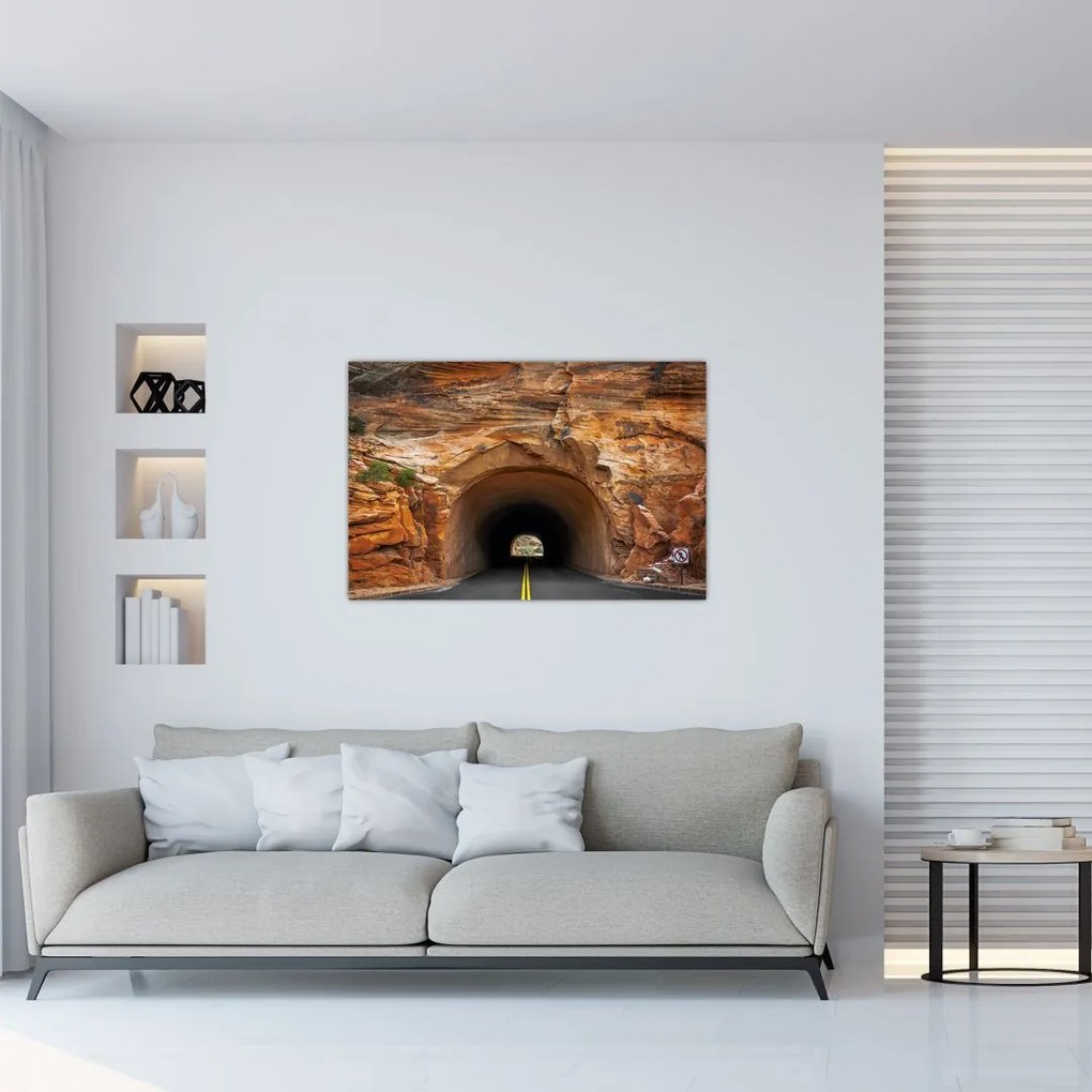Tablou - tunel în stâncă (90x60 cm)