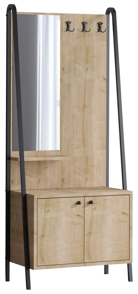 Mobilier Hol Tenele (stejar + negru) . 1093929