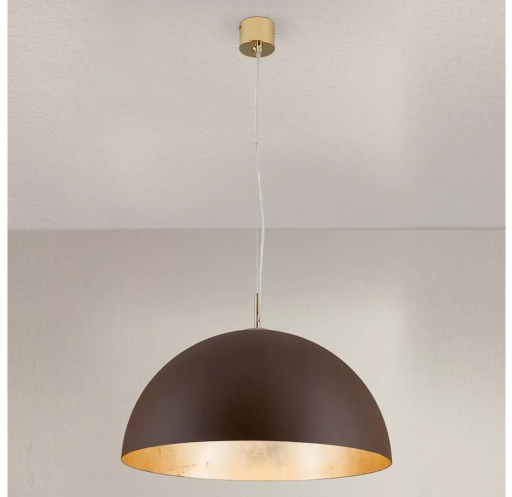 Lustră pe cablu Orion HL 6-1623/1 ELIANO 1xE27/60W/230V d. 50 cm maro/auriu