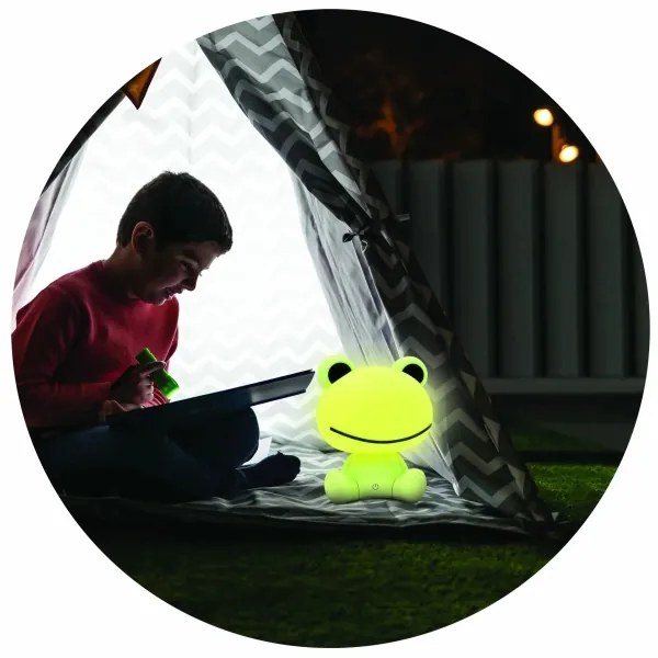 Lampă LED tactilă dimabilă pentru copii FROG LED/2,5W/3,7V 1200 mAh