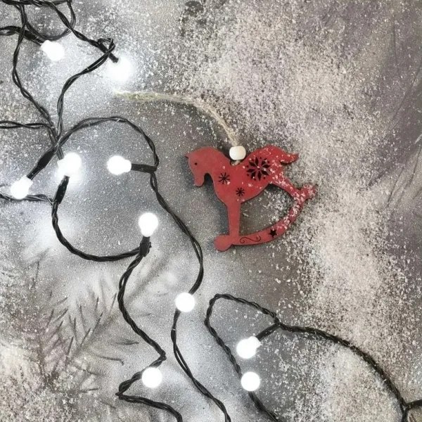 Ghirlandă luminoasă LED pentru exterior, 480 LED, 8 funcții, 53 m, alb rece, IP44