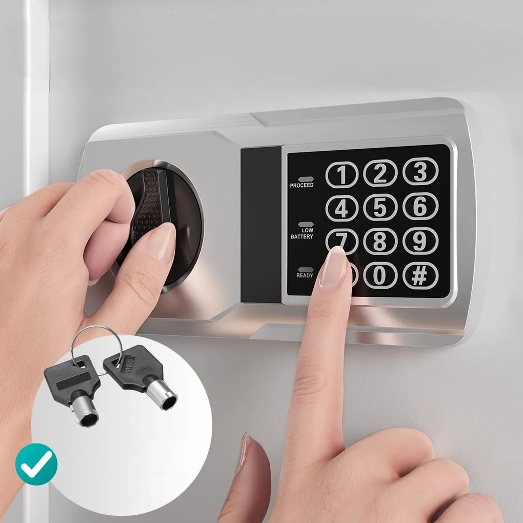 Seif electric pentru mobilă SECURITY, 35x40x40cm Deuba