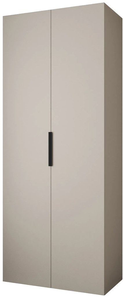 Dulap de haine 100 cm Carmela 40-4 (Cașmir + Negru). 1126635