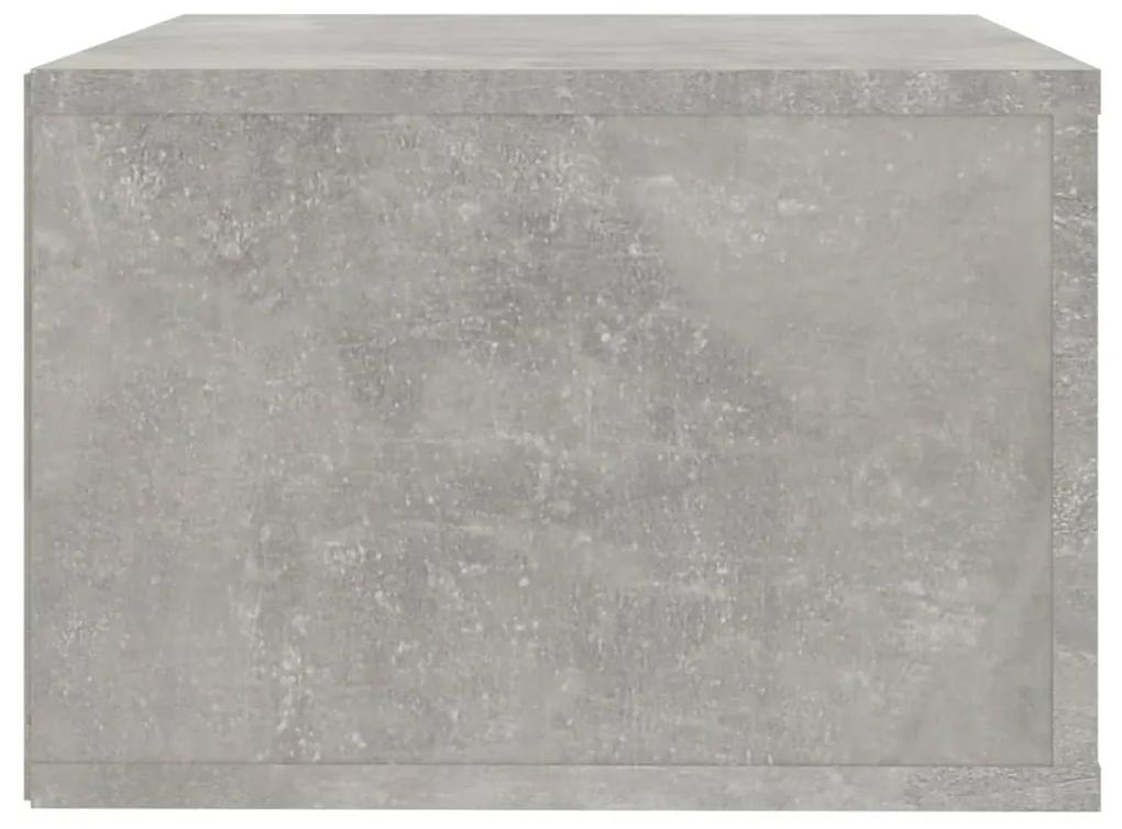 Noptiere de perete, 2 buc., gri beton, 50x36x25 cm 2, Gri beton