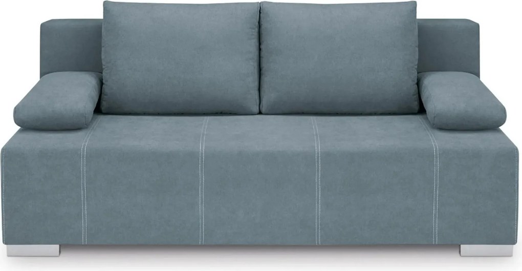 Canapea extensibila STREET IV, stofa catifelata albastru - Wind 76, 19